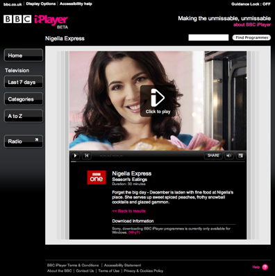 News Flash: BBC IPLAYER live for Mac » BBC IPLAYER
